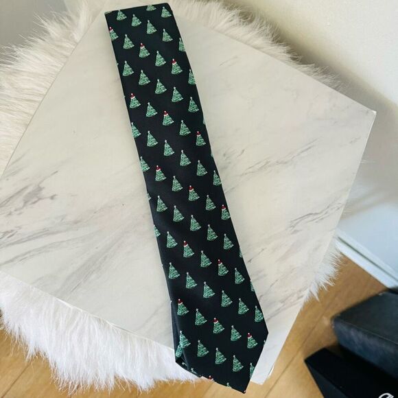 NORDSTROM Holiday Christmas Tree Tie, Holiday Wear, One Size,‎  Green Red, NWT - Picture 4 of 9